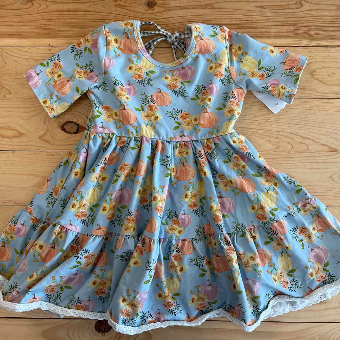 LOVE + GROW PUMPKIN DRESS 4T