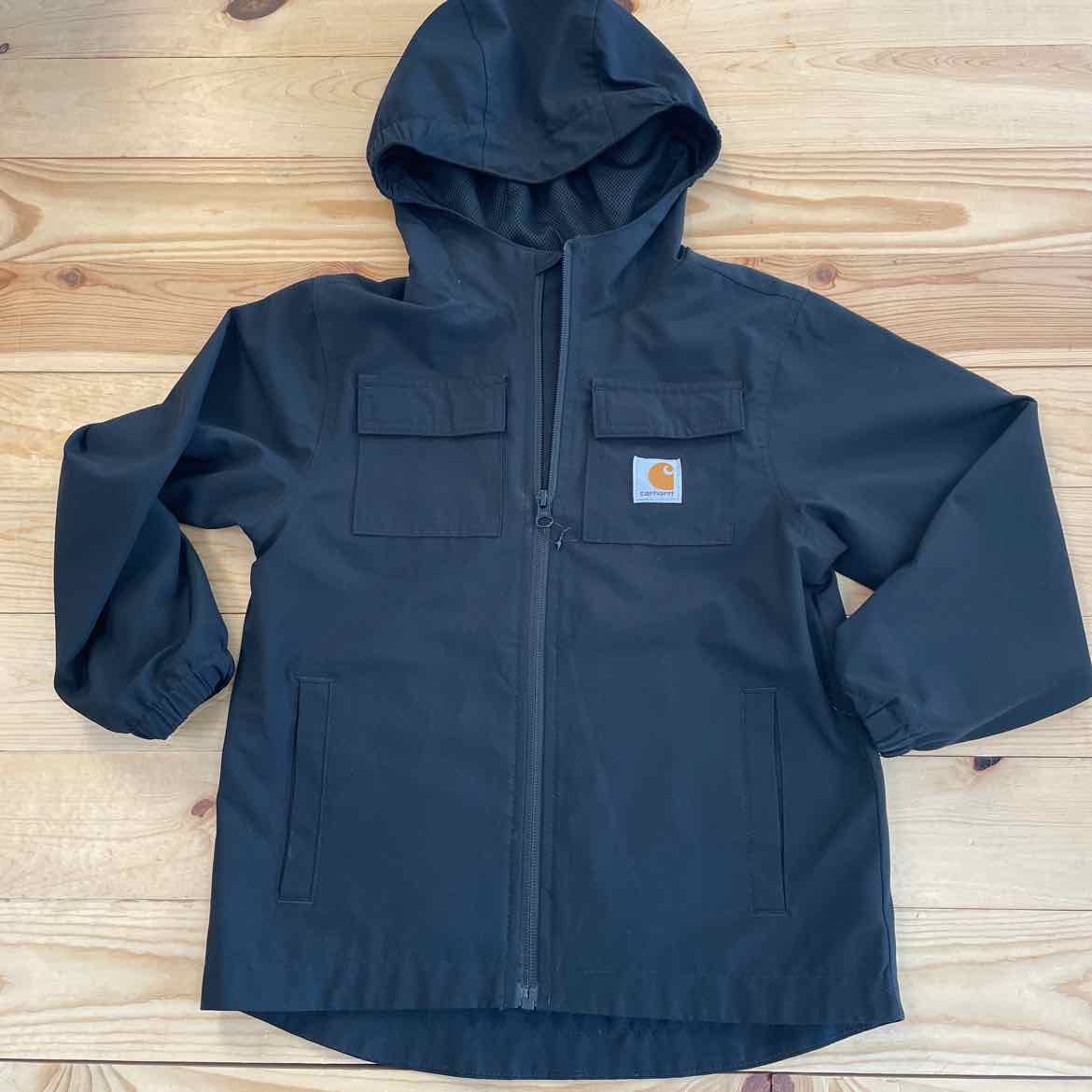 CARHARTT BLACK RGGED FLEX RIPSTOP JACKET XS (6)