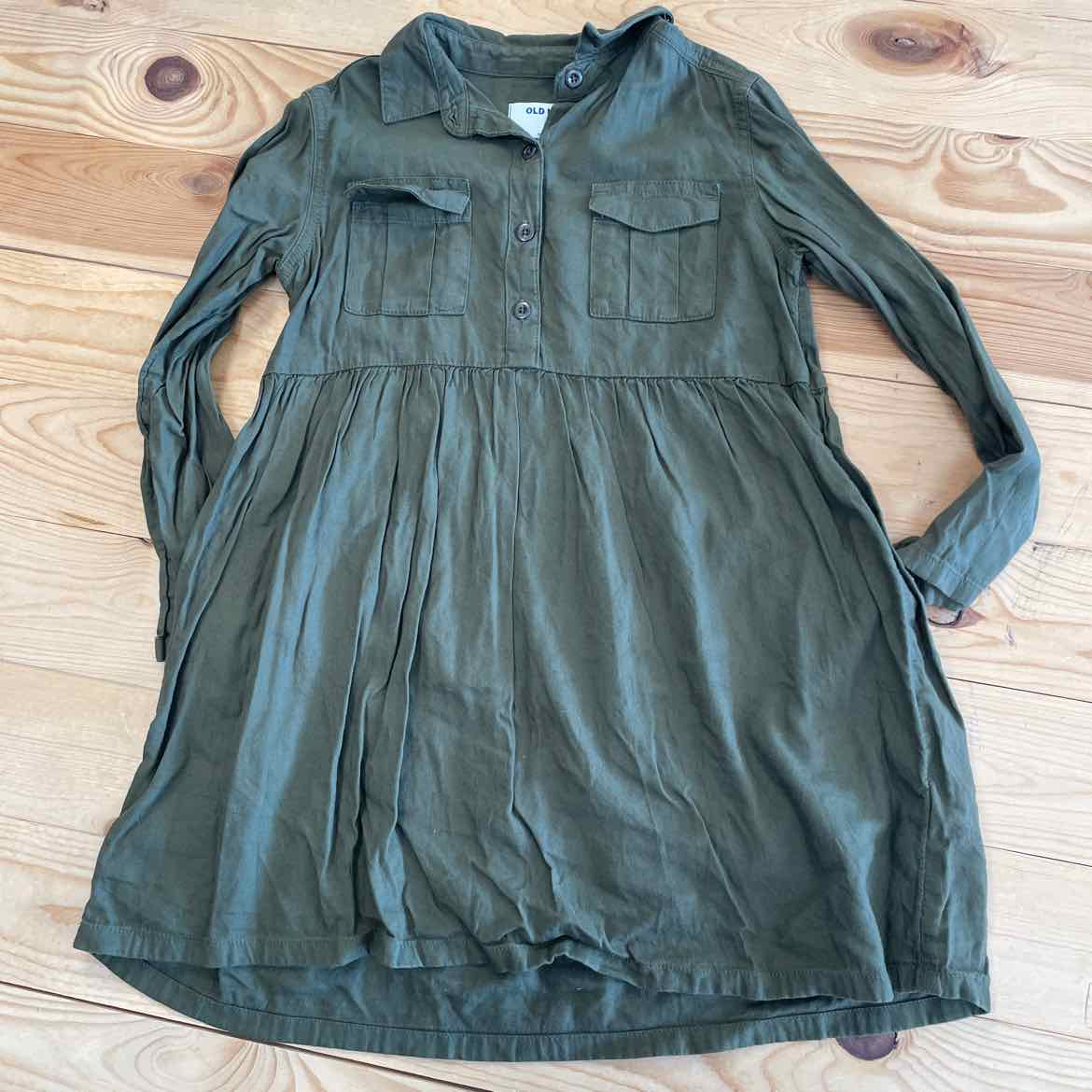 OLD NAVY OLIVE DRESS 6-7