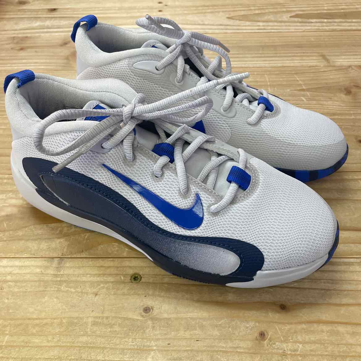 NIKE ISOFLY GS GREY/NAVY SHOES 5Y