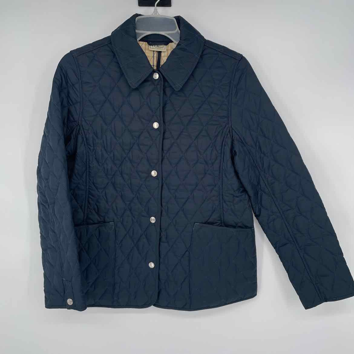 L.L. BEAN NAVY QUILTED JACKET SP