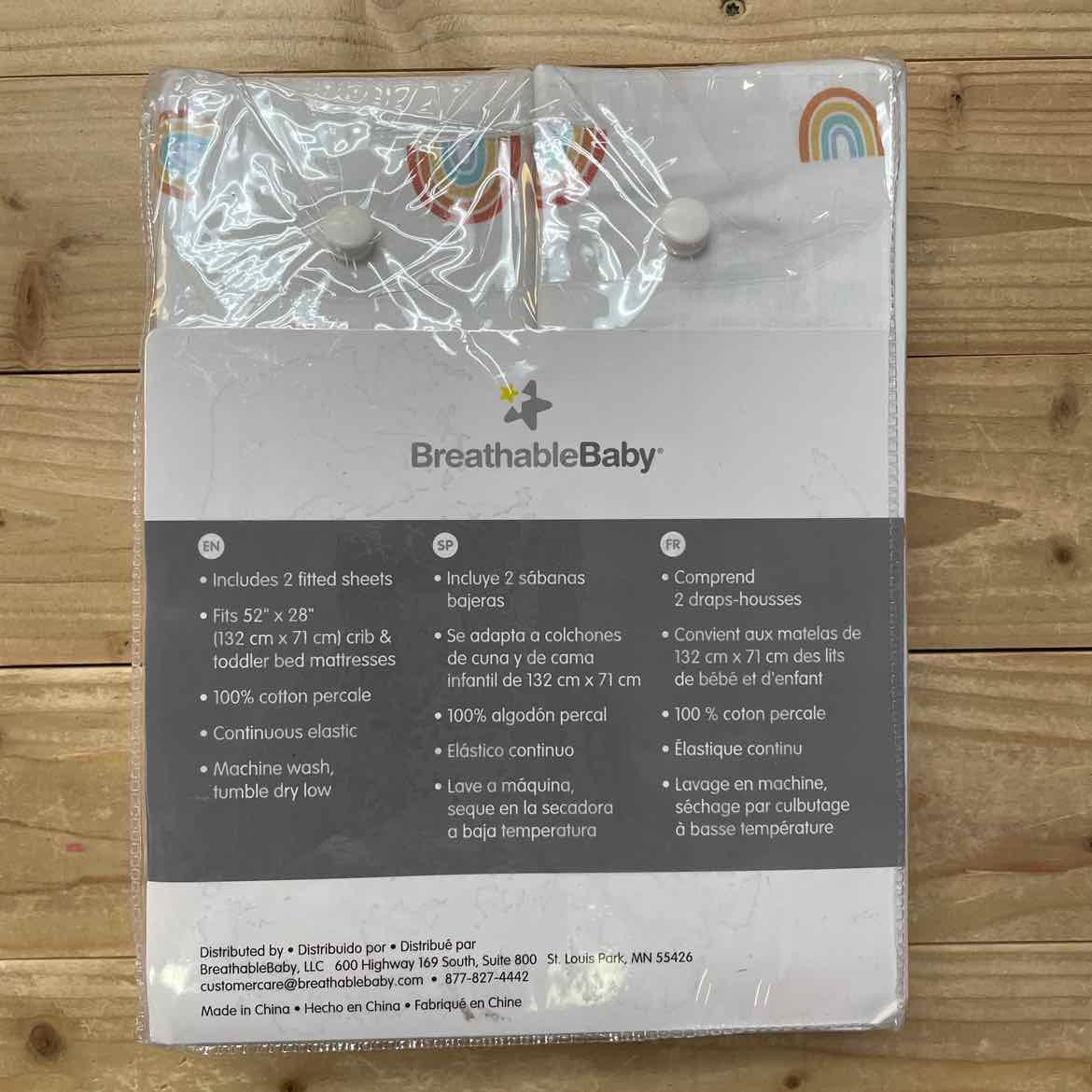 NEW! RAINBOW CRIB SHEETS