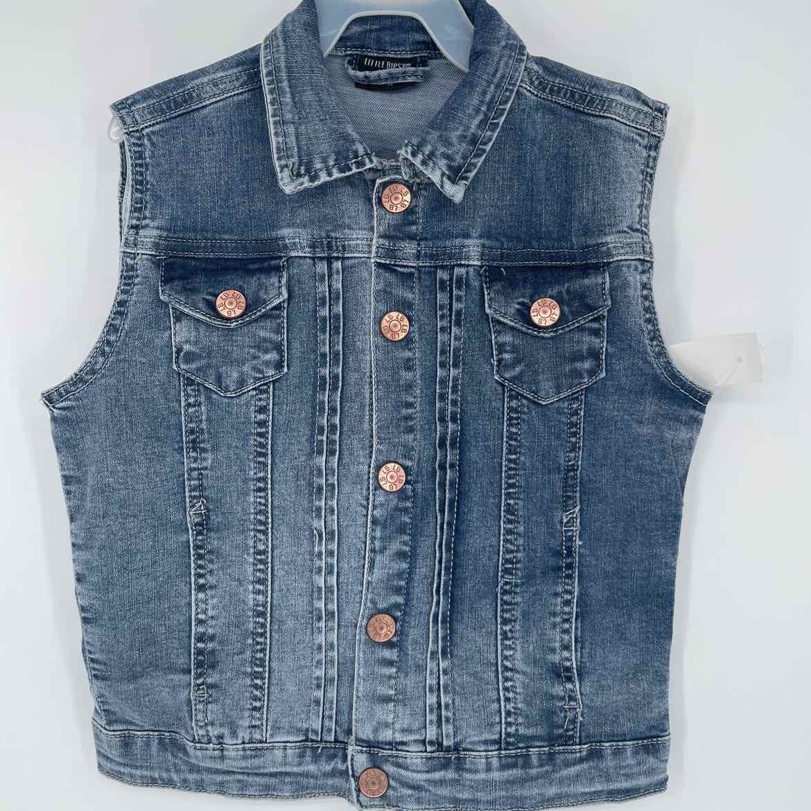 LITTLE BIPSY DENIM VEST 2T-3T