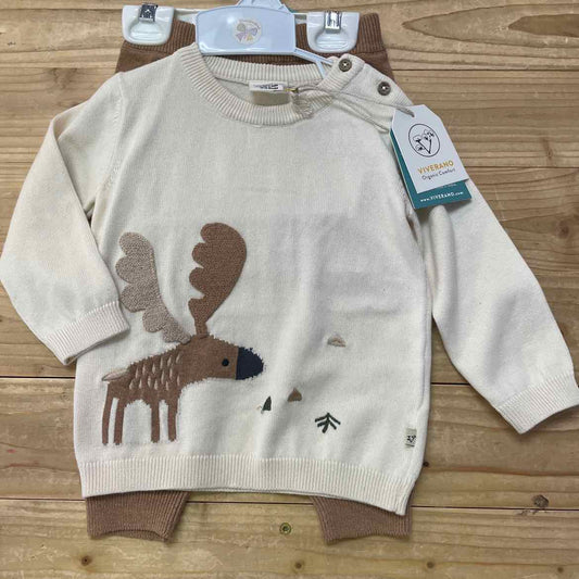 NEW! VIVERANO MOOSE 2PC 12-18 MOS