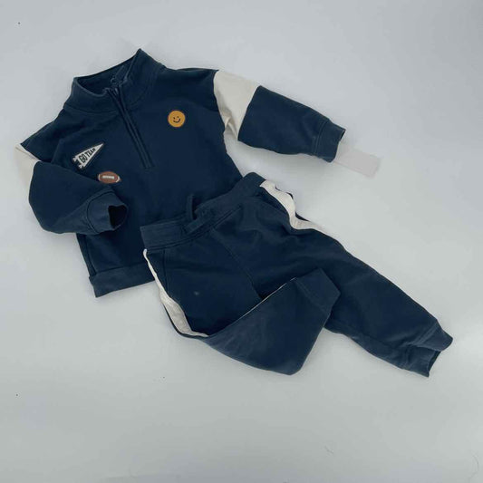 CARTER'S NAVY GO TEAM SWEATSUIT 18 MOS