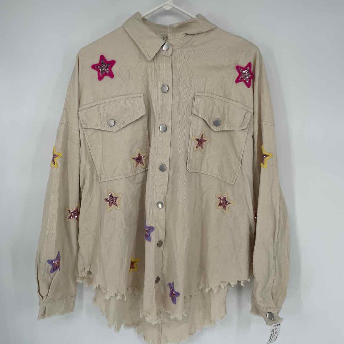 FANTASIC FAWN CORD STAR SHIRT M