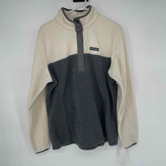 COLUMBIA GREY FLEECE PULLOVER XL