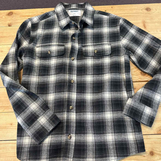 OLD NAVY PLAID SHIRT 10-12