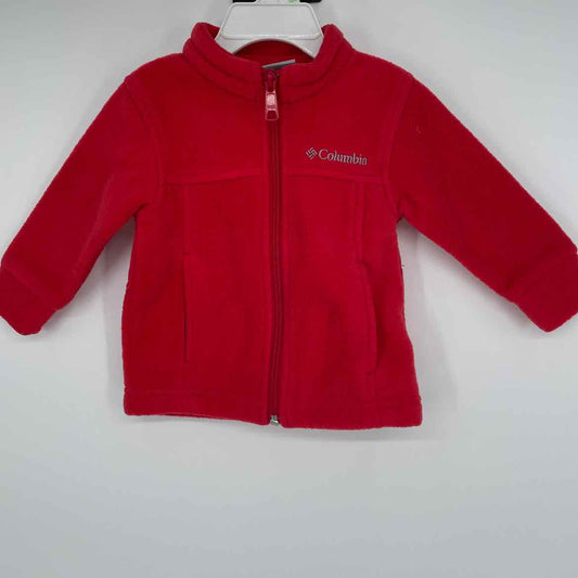 COLUMBIA RED FLEECE JACKET 6 MOS