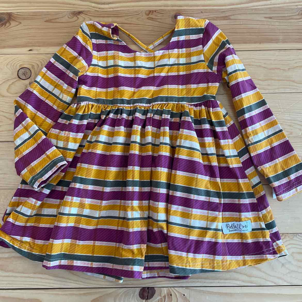 BELLA OMI PLAID DRESS 5