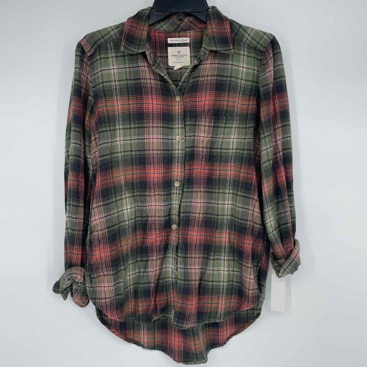 AMERICAN EAGLE FLANNEL SHIRT S