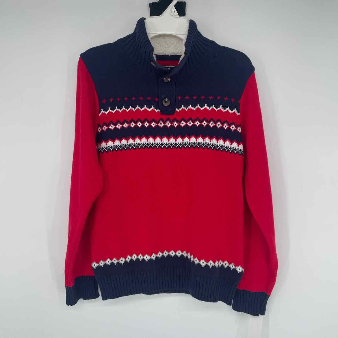 IZOD RED/NAVY SWEATER 10/12