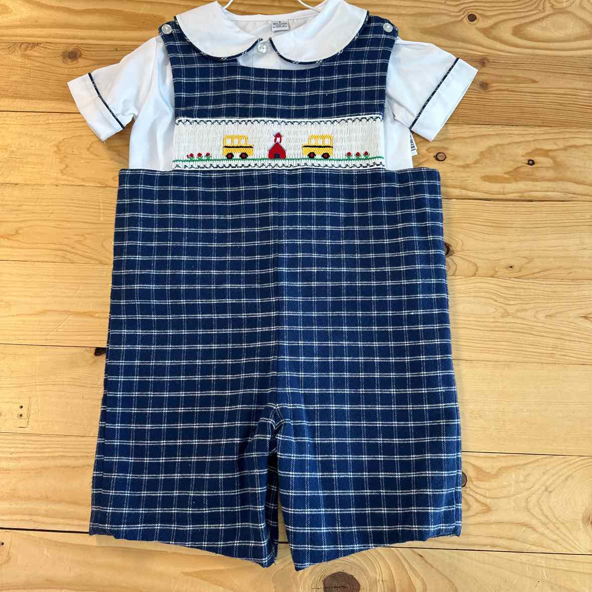 ANAVINI SMOCKED SCHOOL SET 3T