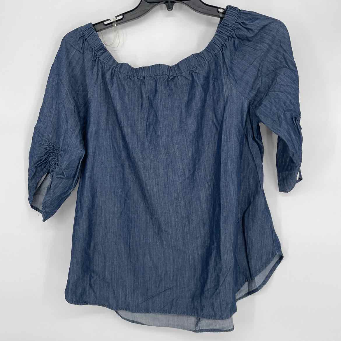 UMGEE CHAMBRAY TOP L