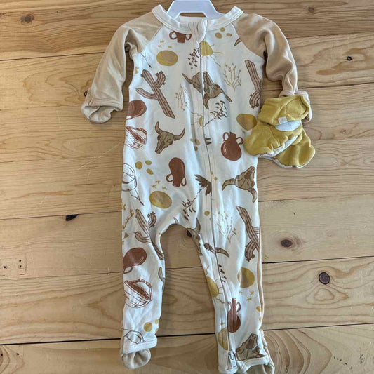GOUMI SLEEPER WITH BOOTIES 3-6 MOS