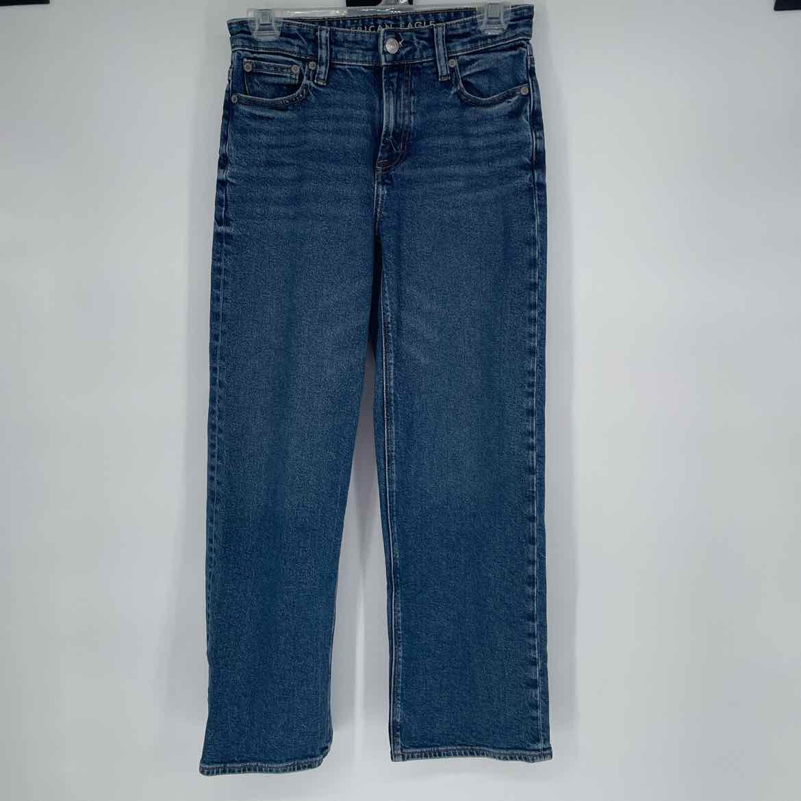 AMERICAN EAGLE STOVEPIPE JEANS 000 SHORT