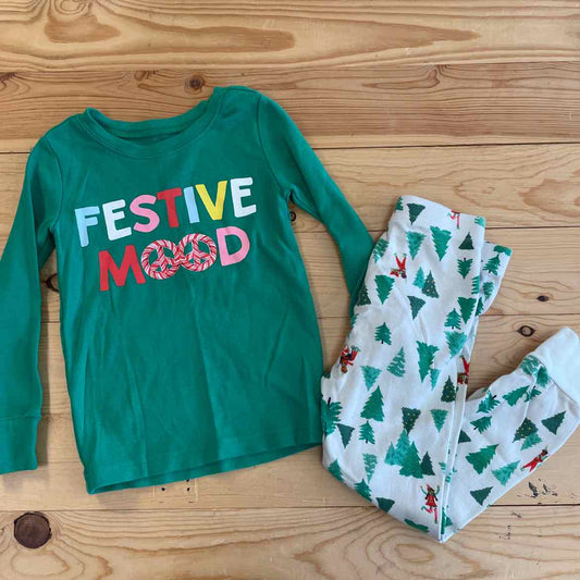 OLD NAVY FESTIVE MOOD PJS 3T