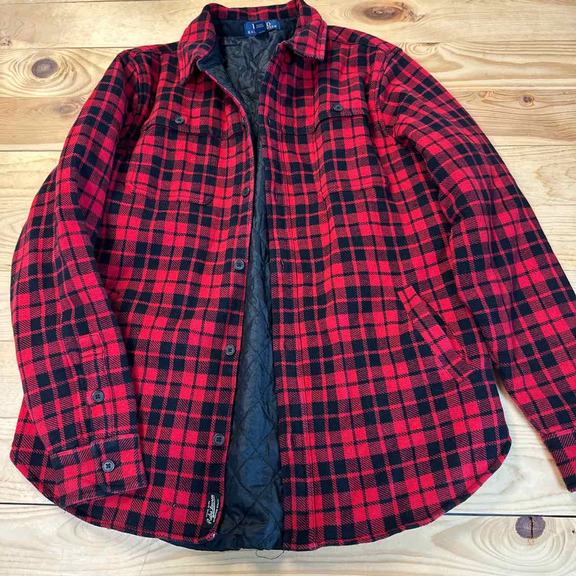 RALPH LAUREN PLAID SHACKET 14-16