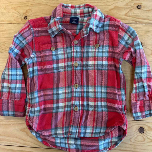 GAP FLANNEL SHIRT 18-24 MOS