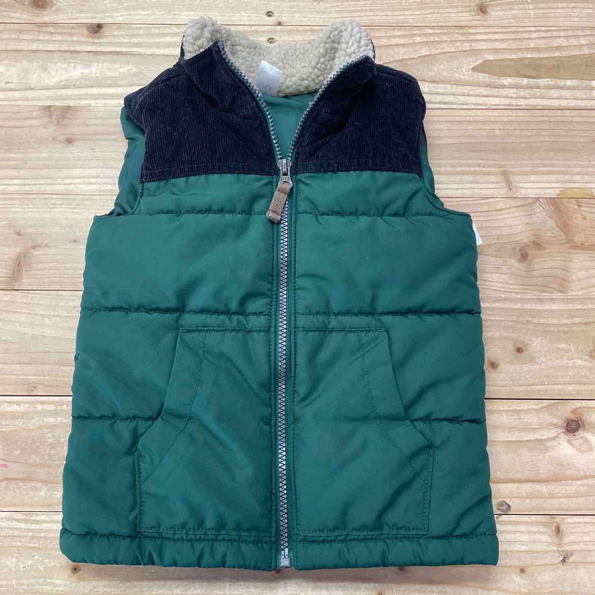 CARTER'S GREEN/BLACK CORD VEST 5