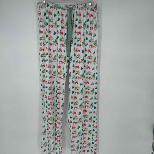 SAVING GRACE SMOCKS CHRISTMAS PAJAMA PANTS M WOMENS