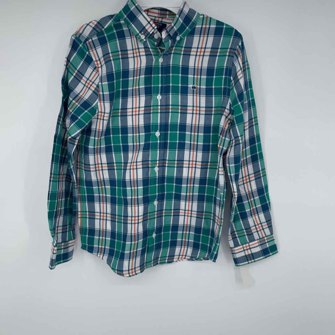 CROWN & IVY PLAID SHIRT M
