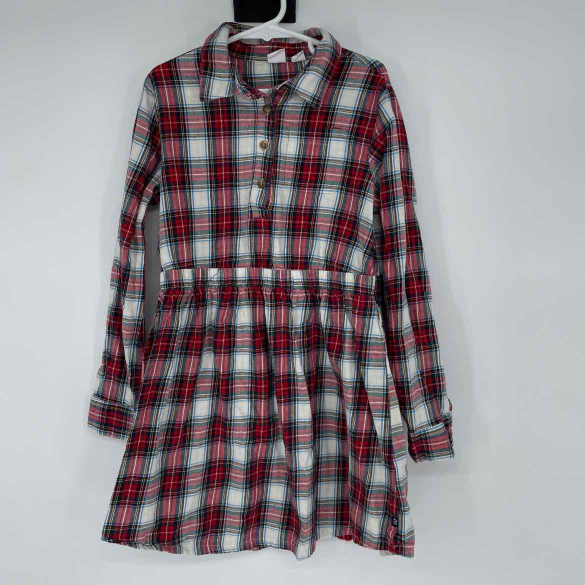 GAP RED PLAID DRESS 10