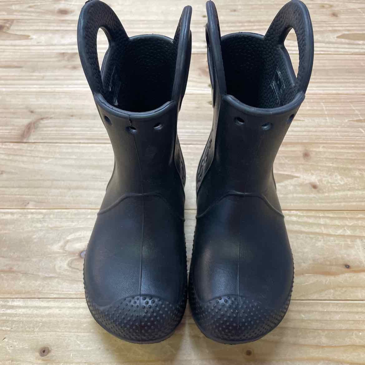 CROCS BLACK BOOTS C9