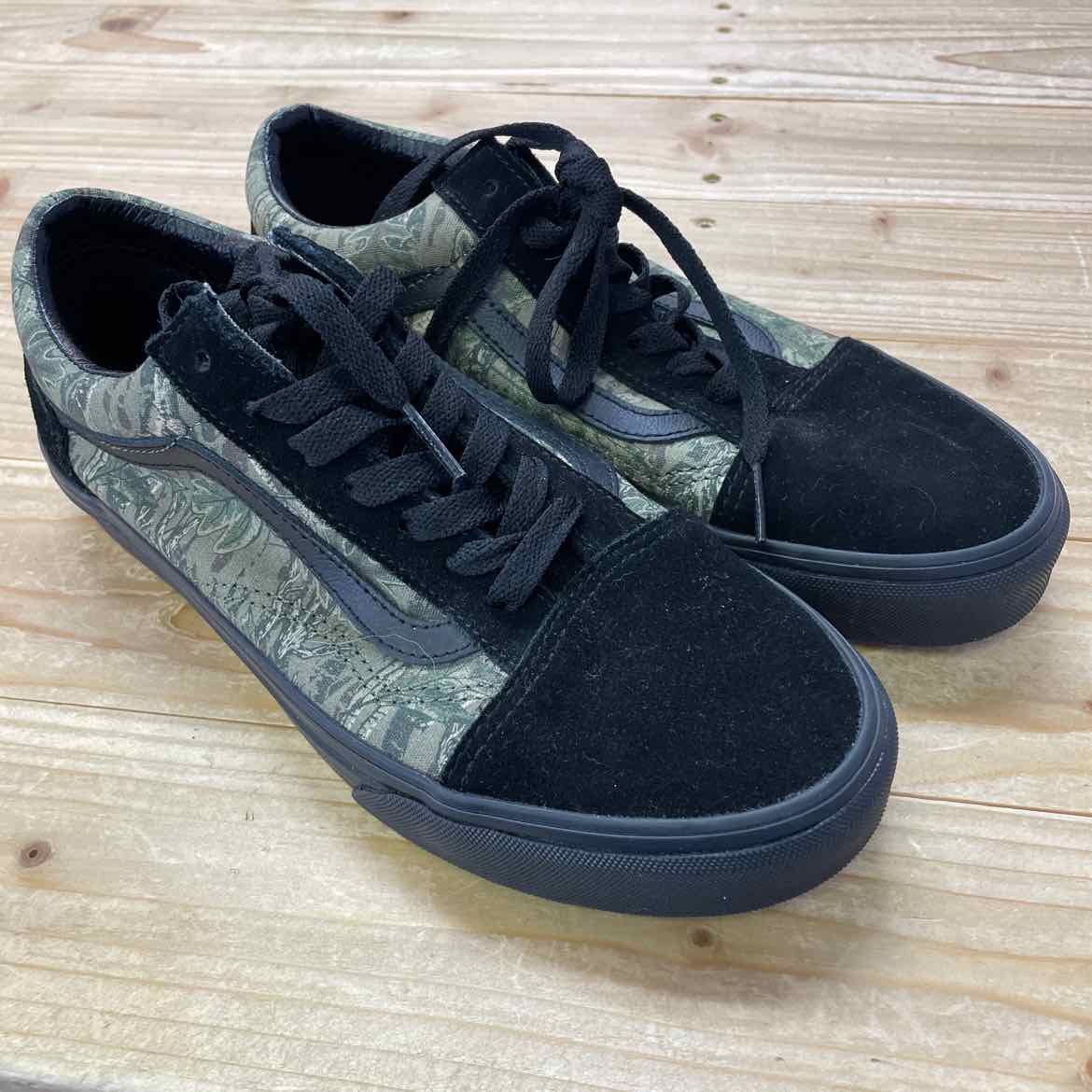VANS BLACK/CAMO SHOES 6 MENS
