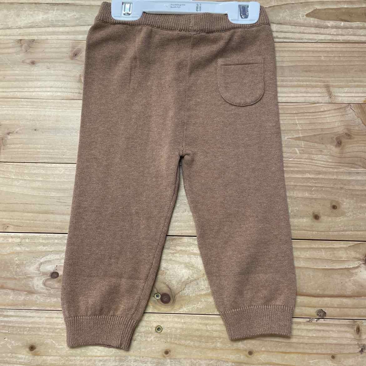 NEW! VIVERANO BROWN SWEATER KNIT PANTS 18-24 MOS