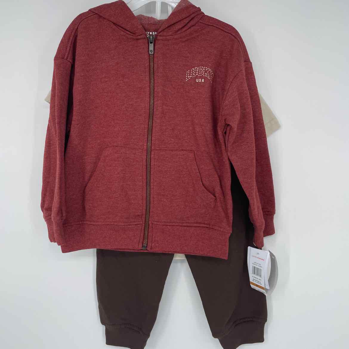 NEW! LUCKY BRAND 3 PC OUTFIT 3T