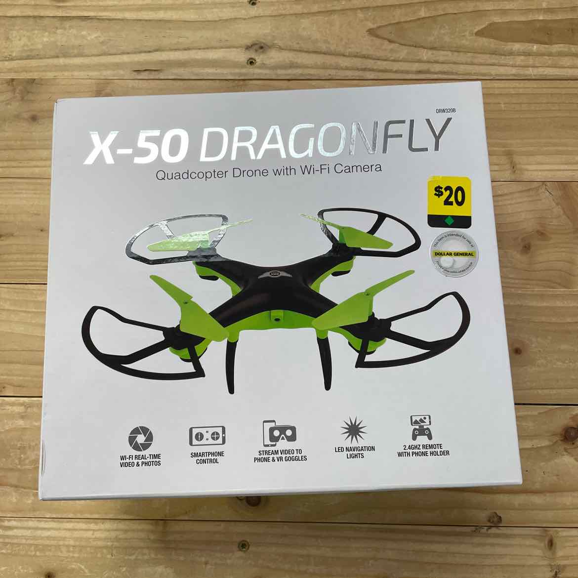 NEW! X-50 DRAGONFLY QUADCOPTER DRONE w/ WI-FI CAMERA