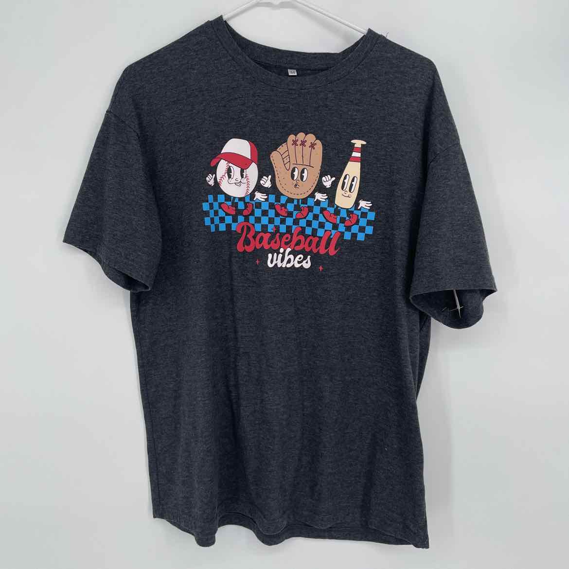BASEBALL VIBES SHIRT M