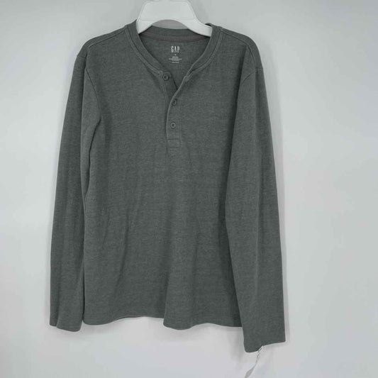 GAP GREEN HENLEY SHIRT XS