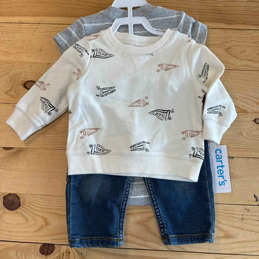 NEW! CARTER'S 3PC SET 6 MOS