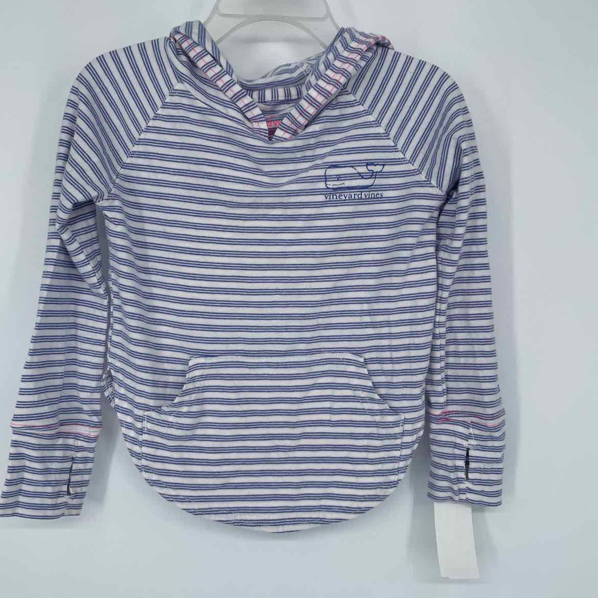 VINEYARD VINES STRIPED HOODED SHIRT 2T