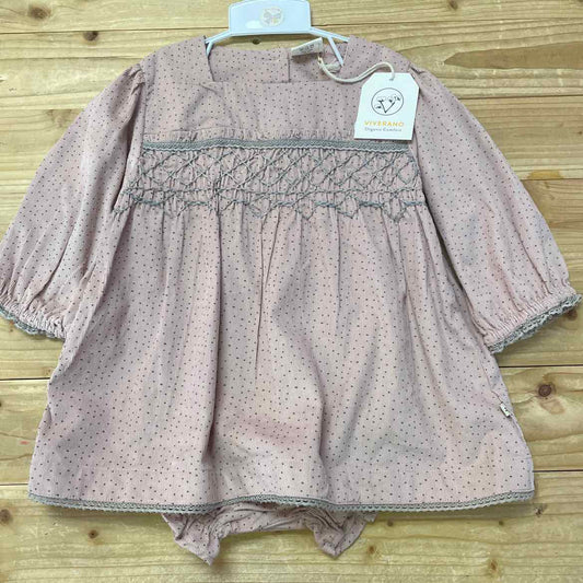 NEW! VIVERANO PINK CORDUROY 2PC 12-18 MOS