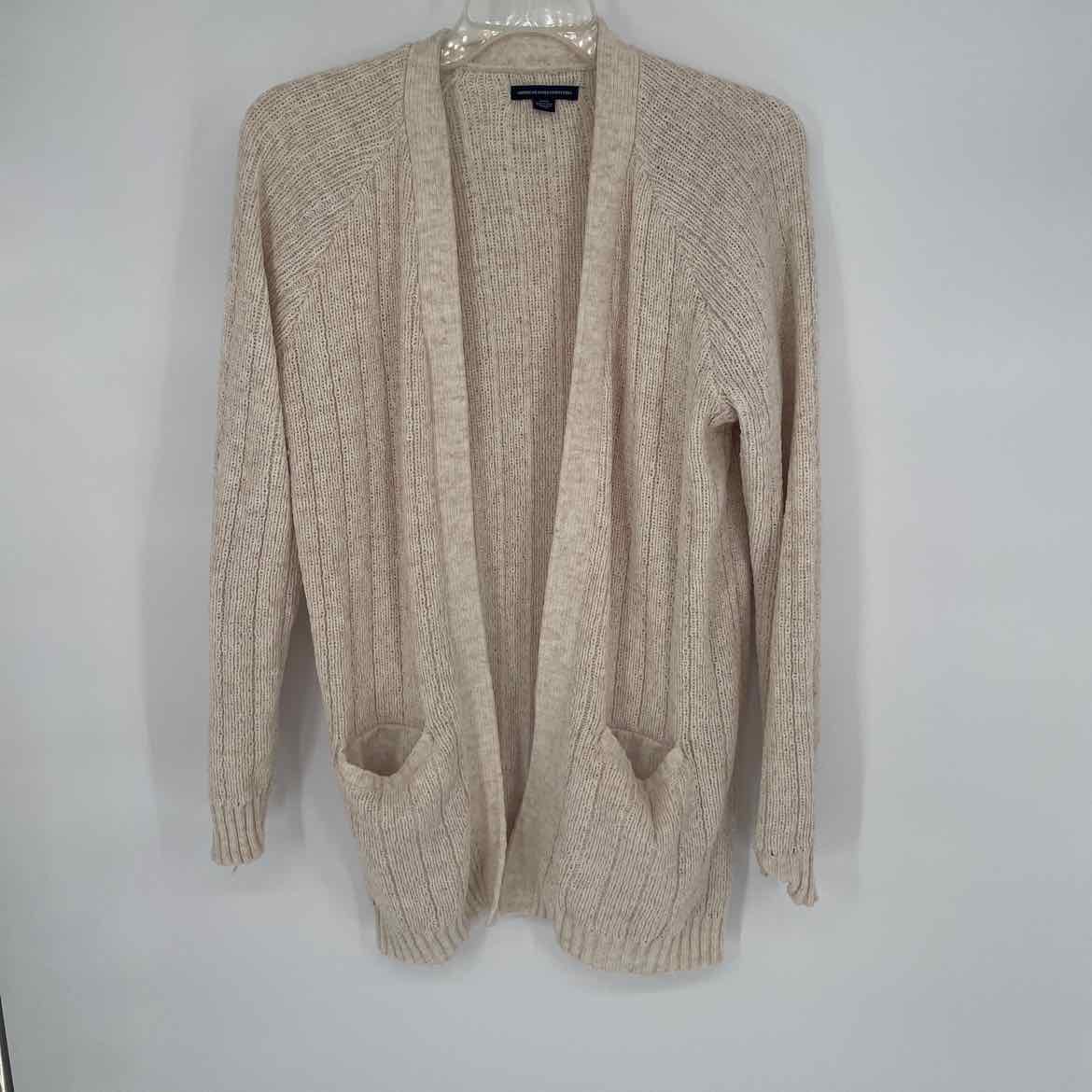AMERICAN EAGLE TAN CARDIGAN M