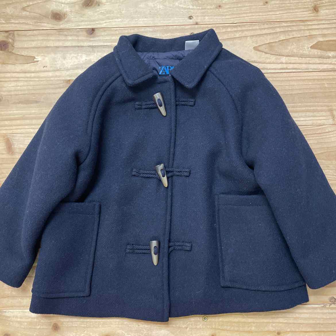 ZARA NAVY COAT 2