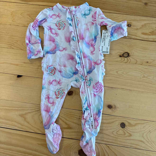 POSH PEANUT BAMBOO FOOTED SLEEPER 0-3 MOS