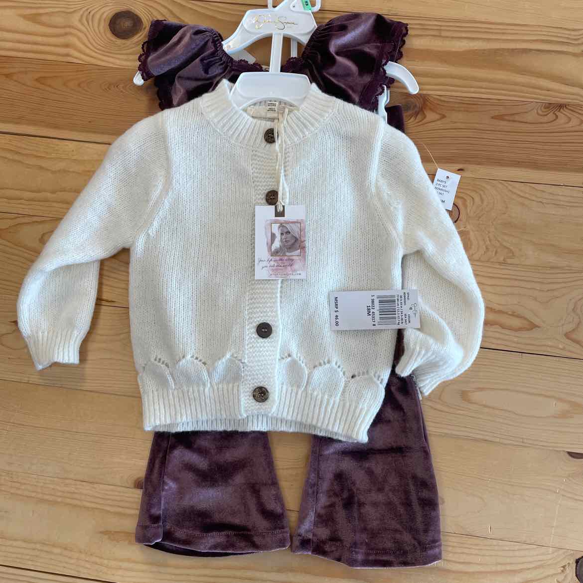 JESSICA SIMPSON OUTFIT 3PC 18 MOS