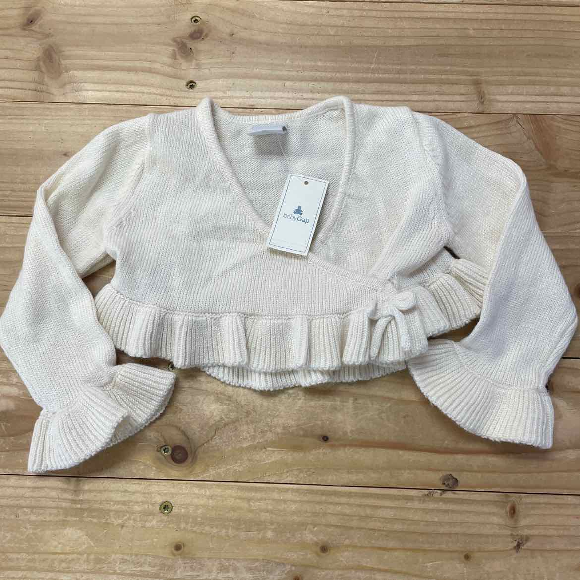 NEW! BABY GAP CREAM CROPPED SWEATER  6-12 MOS