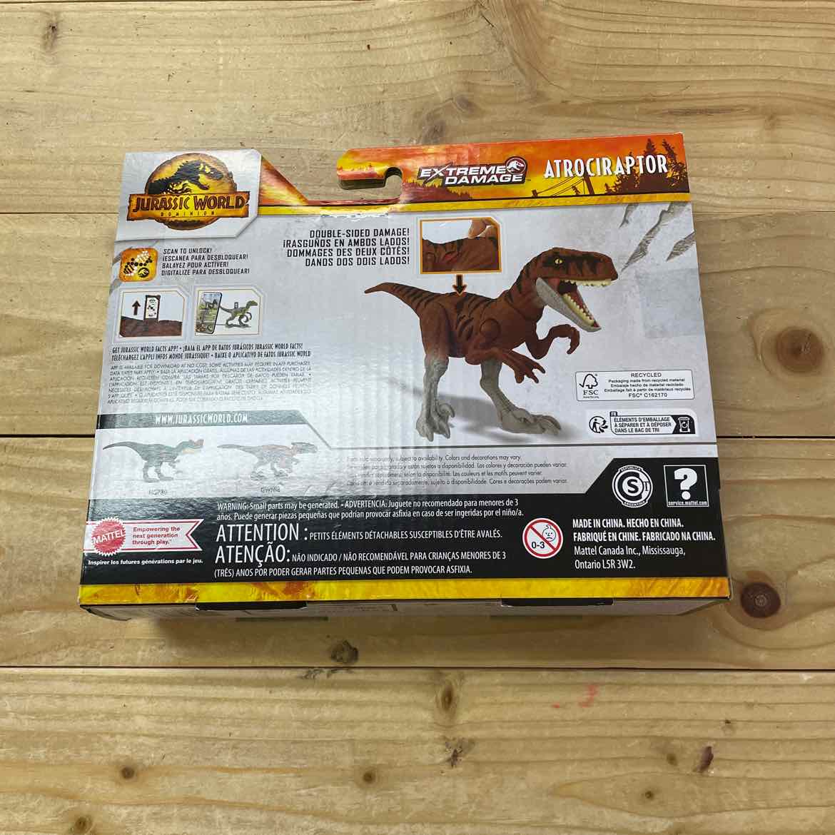 NEW! JURASSIC WORLD ATROCIRAPTOR