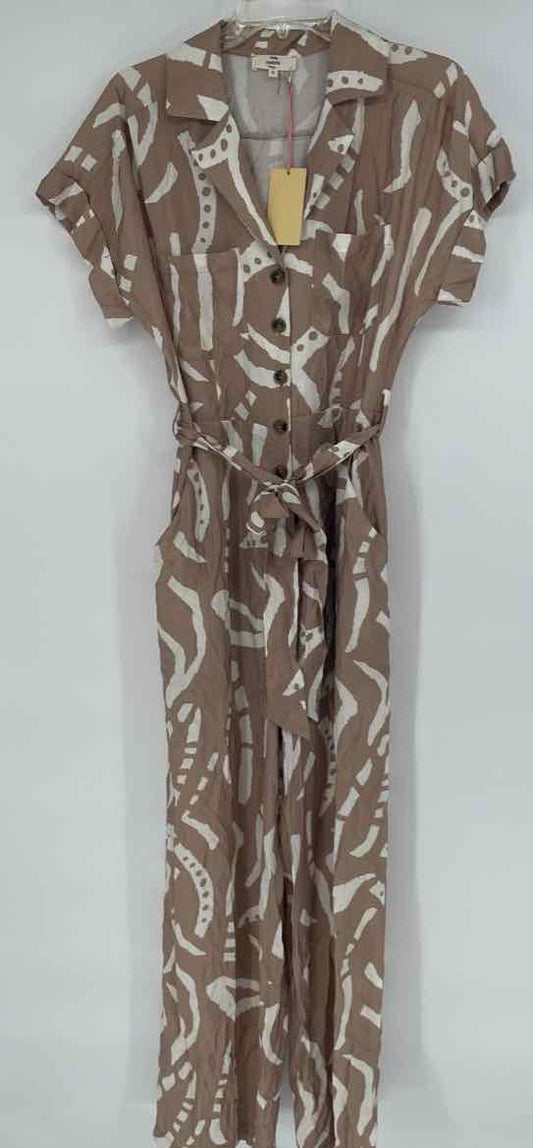 NEW! ENTRO TAN/WHITE JUMPSUIT S