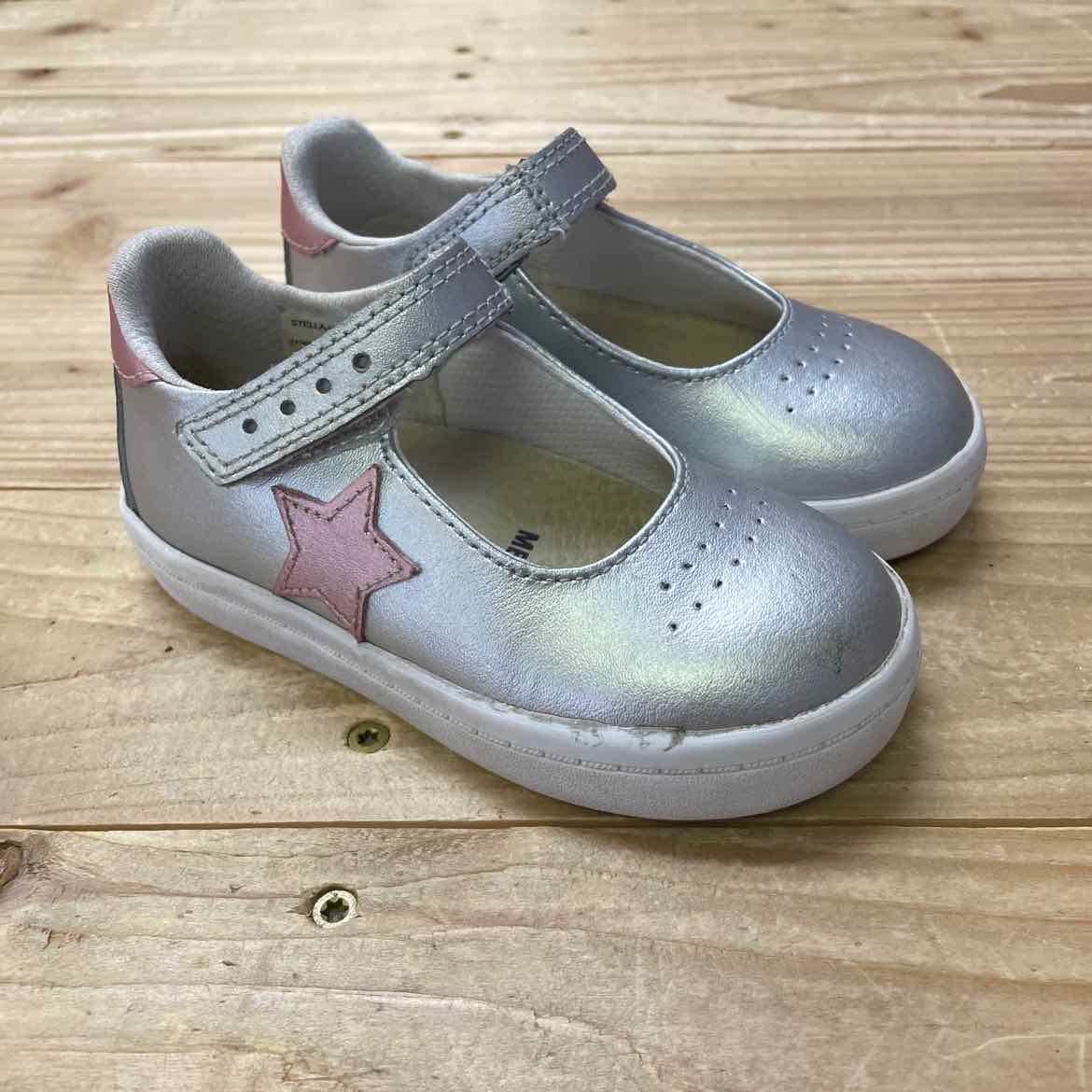 FOOTMATES SILVER SHOES TODDLER 6