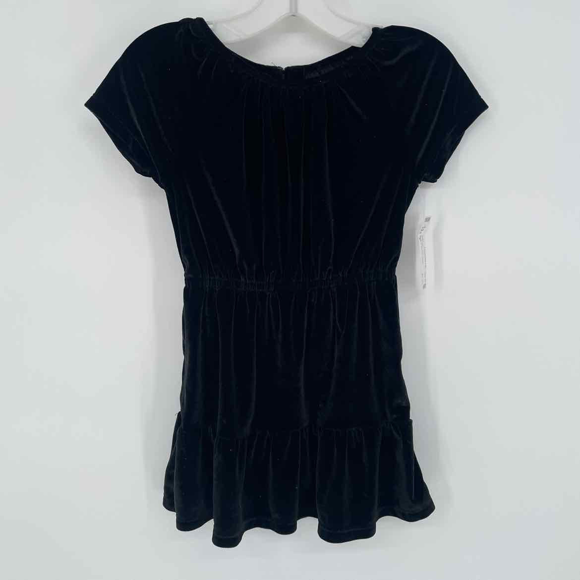 GAP BLACK VELVET DRESS 4