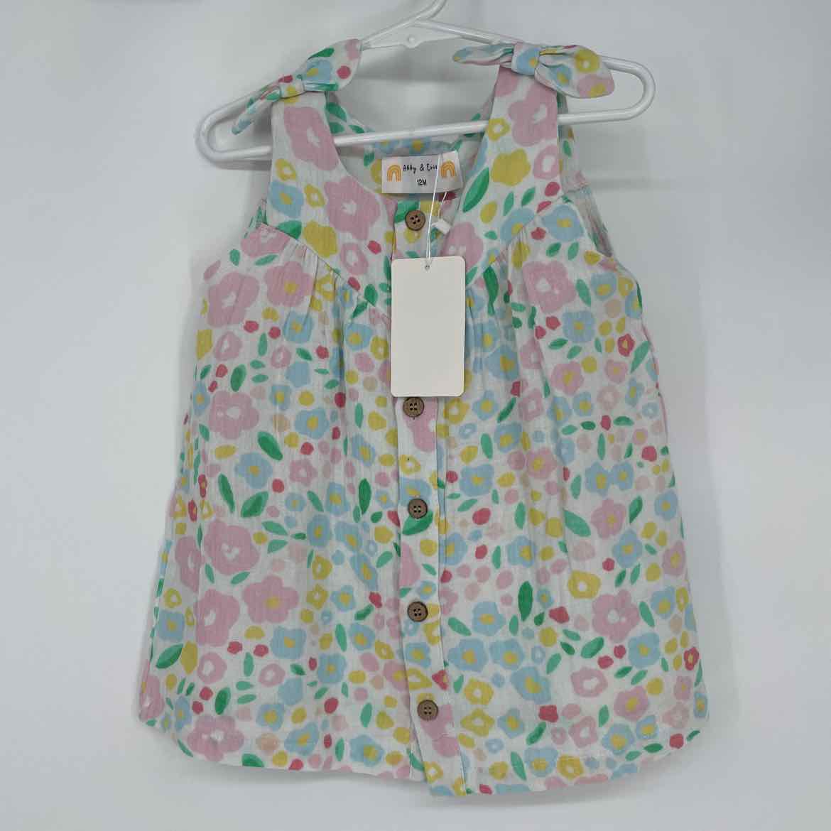 NEW! ABBY & EVIE MUSLIN DRESS 12 MOS