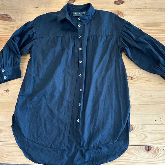 MAEVE ANTHROPOLOGIE BLACK BLOUSE S