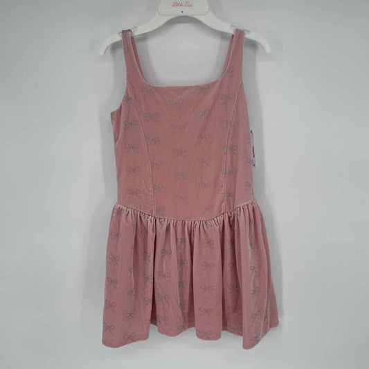 TCP PINK VELVET BOW DRESS 10