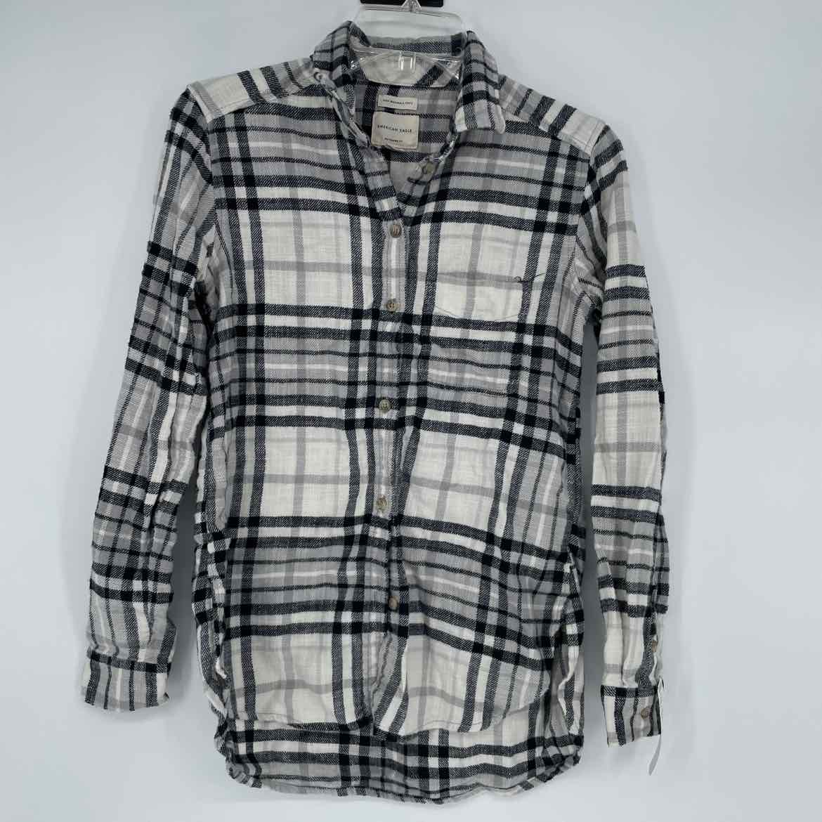 AMERICAN EAGLE FLANNEL SHIRT XS